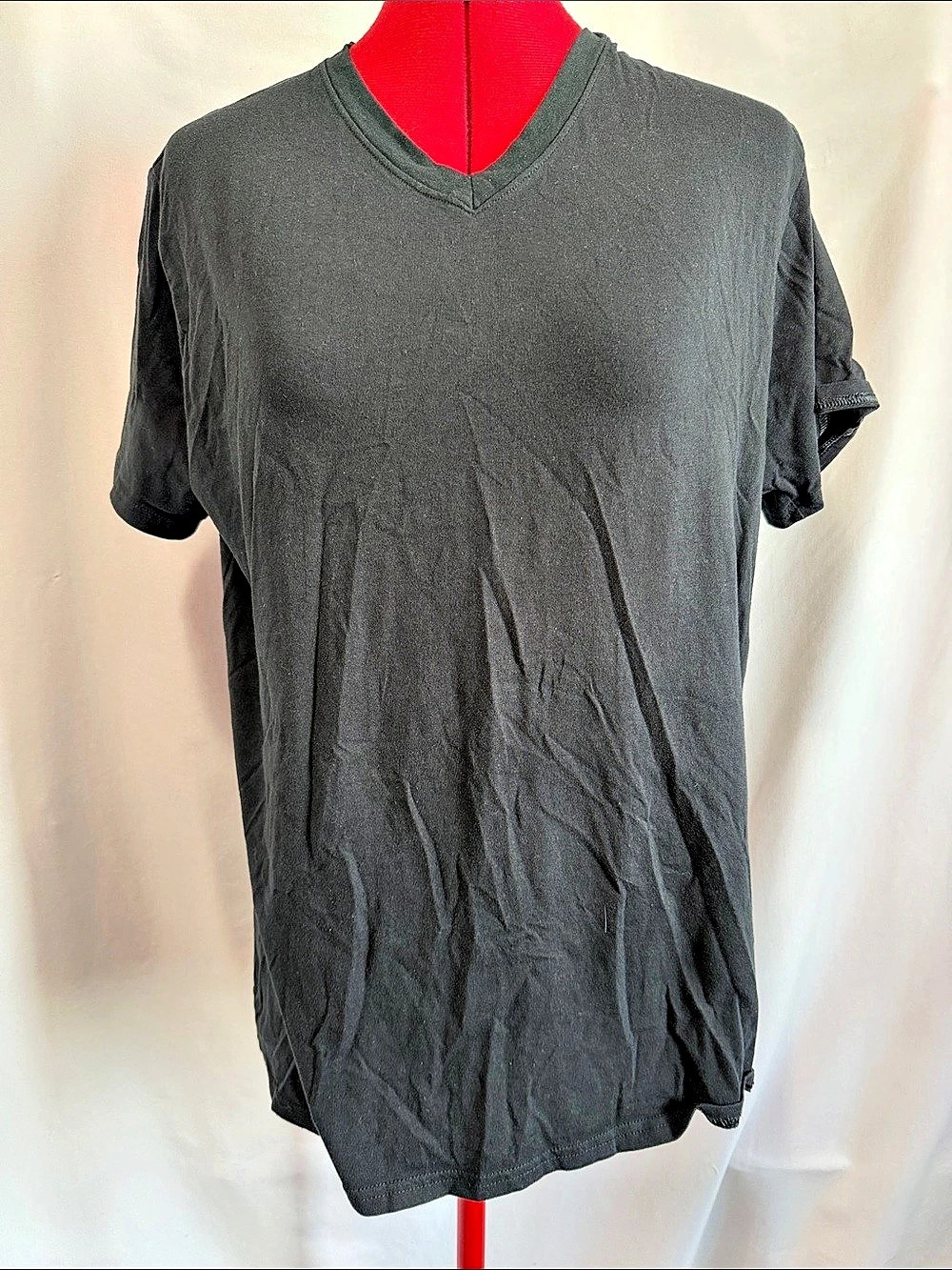 Gildan Ultra Cotton 2000 Black Cotton Short Sleeve Size Large